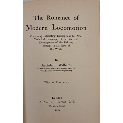 731 - A collection of six, early 20th century editions, of railway related books, by Archibald Williams. T... 