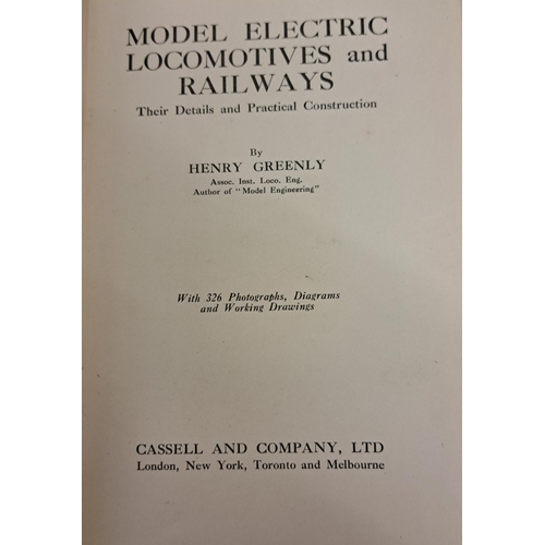 733 - A collection of eight, early 20th century editions, of railway & model railway related books.