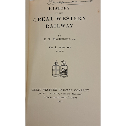 733 - A collection of eight, early 20th century editions, of railway & model railway related books.