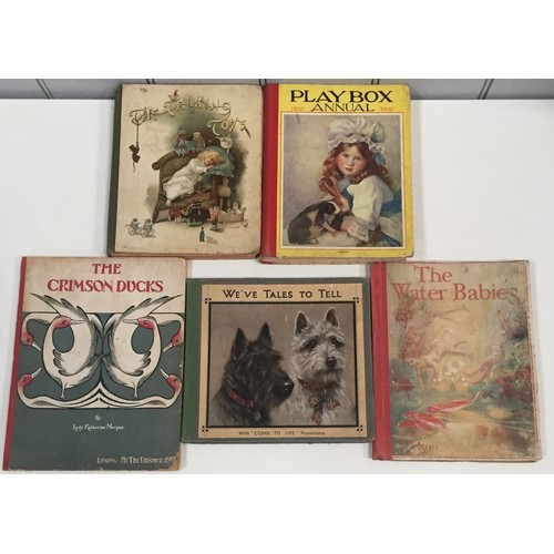 737 - A collection of five antique & vintage children's books dating from 1903 (The Crimson Ducks).