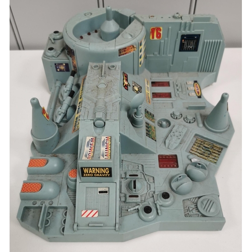 781 - A table-top Micro Galactic Star Base playset (possibly Micro Machines), with six spaceships.