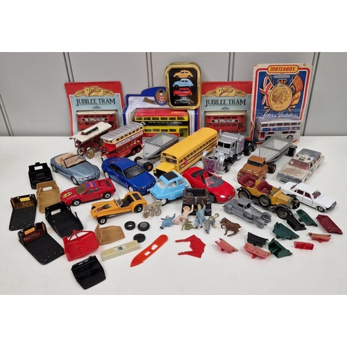 850 - A mixed collection of diecast vehicles & accessories.