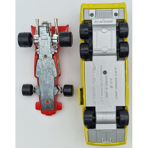 870 - A pair of original, boxed 'Matchbox models - Racing Car Transporter & Lightning Racing Car', model n... 