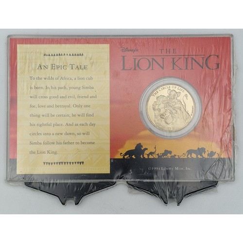 992 - A collectible coin issued to commemorate the 1995 VHS release of 'The Lion King'. Unopened. Limited ... 