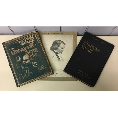 1002 - A trio of antique & vintage music books.