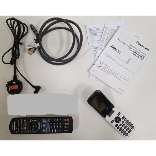 5054 - A Panasonic HDD recorder/Blu-ray player. Model no.DMR-PWT550. Complete with original remote control ... 