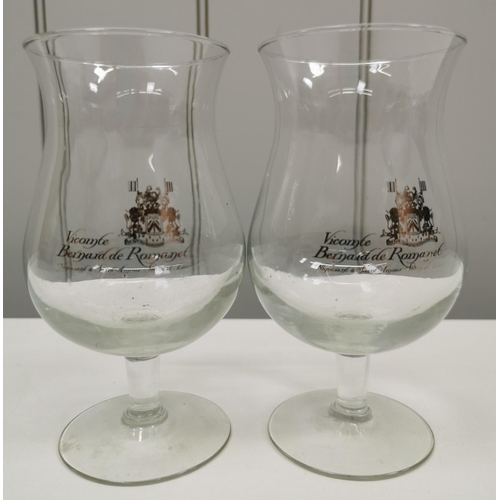 6216 - A selection of nine items of branded glassware.