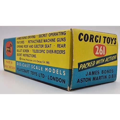 3752 - A boxed, mid 1960's, Corgi James Bond's Aston Martin DB5. Complete with original box & secret instru... 