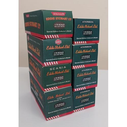 3782 - A collection of eight boxed, 1:76 scale Atlas Editions 'Eddie Stobart' models. To include model no's... 