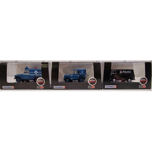 3785 - A collection of nine boxed/as new, 1:76 scale Oxford Diecast model vehicles.