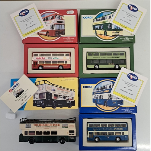 3797 - A collection of four Corgi Classics limited edition buses. To include model no's 33501/91858/91860/9... 