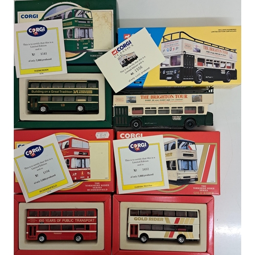 3798 - A collection of four Corgi Classics limited edition buses. To include model no's 33501/91700/91861/9... 