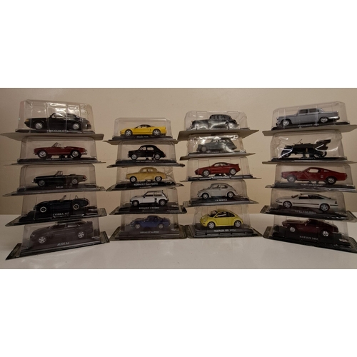 3802 - A collection of sixty-nine model cars from the Del Prado Ultimate Car Collection.