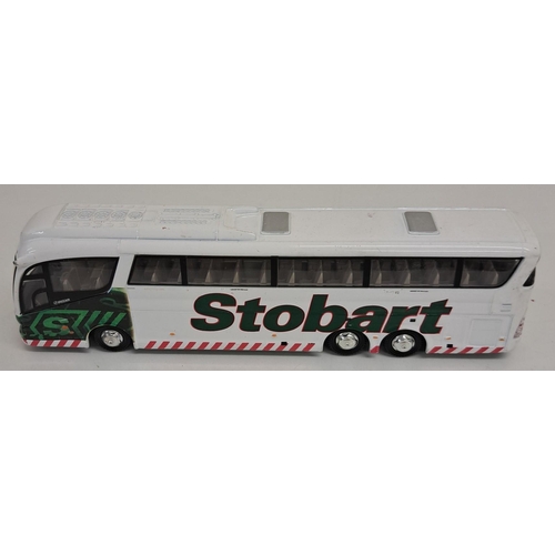 3808 - A collection of four, unboxed Atlas Editions & Oxford Diecast Eddie Stobart vehicles. To include thr... 