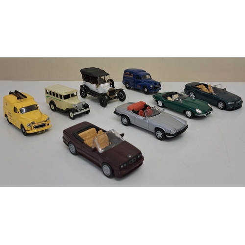 3809 - A collection of fifteen playworn diecast vehicles, mostly Corgi Classics & Juniors.