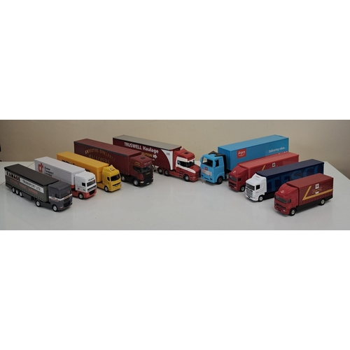 3811 - A collection of eighteen unboxed lorries, by various makers.