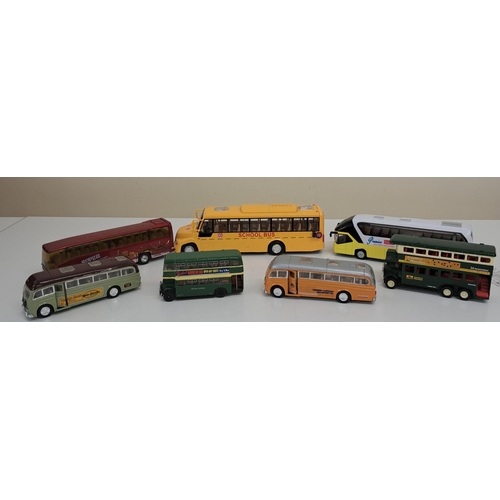 3812 - A collection of seven unboxed commercial vehicles, by various makers.