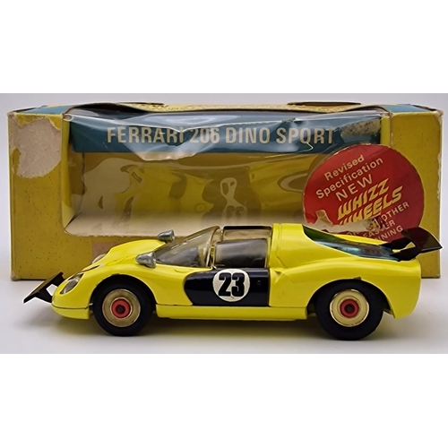 3817 - An early-boxed, original Corgi Ferrari 206 Dino Sport, in yellow. Model no.344.