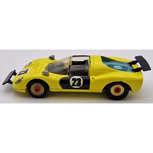 3817 - An early-boxed, original Corgi Ferrari 206 Dino Sport, in yellow. Model no.344.