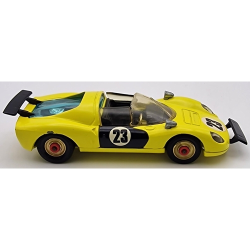 3817 - An early-boxed, original Corgi Ferrari 206 Dino Sport, in yellow. Model no.344.