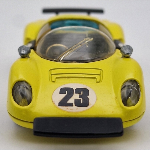 3817 - An early-boxed, original Corgi Ferrari 206 Dino Sport, in yellow. Model no.344.