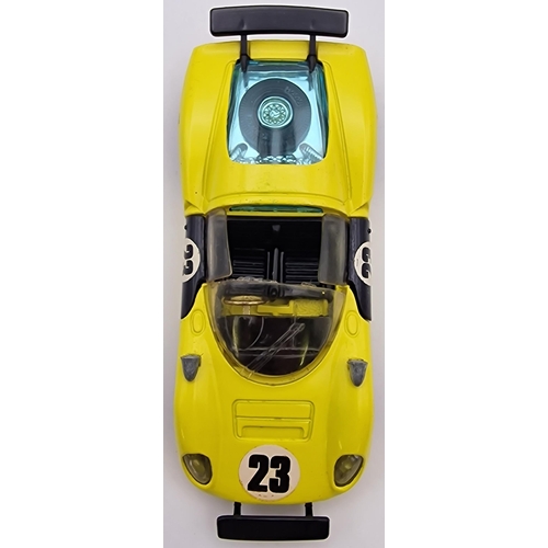 3817 - An early-boxed, original Corgi Ferrari 206 Dino Sport, in yellow. Model no.344.