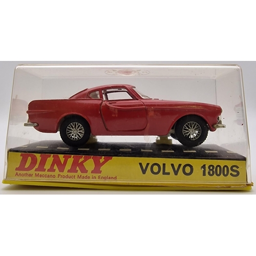 3819 - An original, boxed, late 1960's, Dinky Volvo 1800S in red, with white interior. Model no. 116.