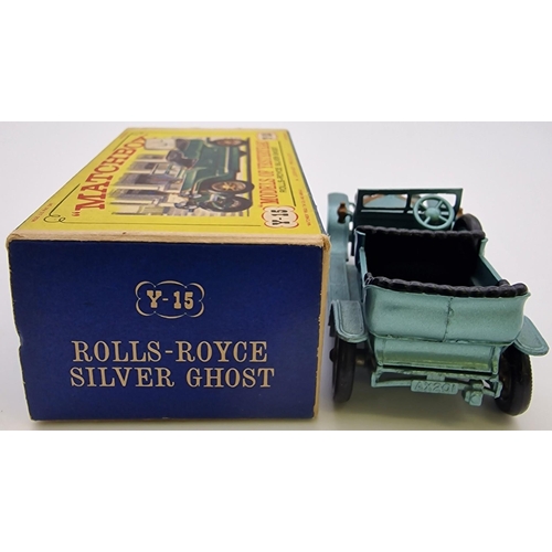 3826 - An early boxed, Matchbox Models of Yesteryear Rolls-Royce Silver Ghost, in metallic green. Model no.... 