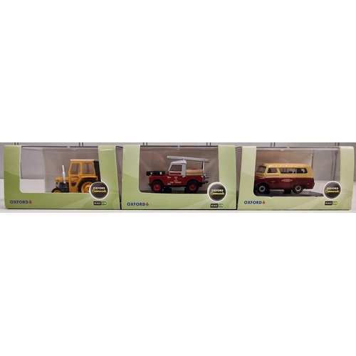 3827 - A collection of twelve boxed/as new, 1:76 scale Oxford Diecast commercial model vehicles.