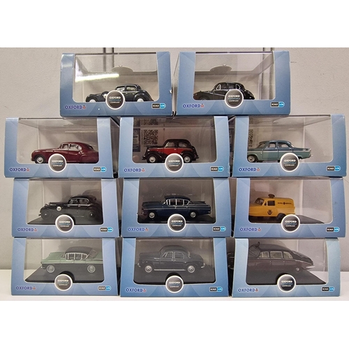 3830 - A collection of eleven boxed/as new, 1:76 scale Oxford Diecast model vehicles.