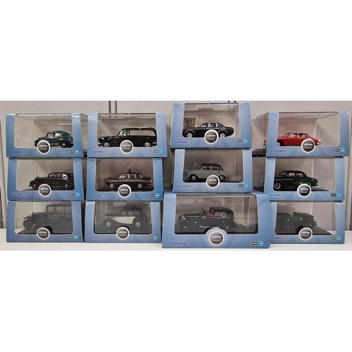 3831 - A collection of twelve boxed/as new, 1:76 scale Oxford Diecast model vehicles.