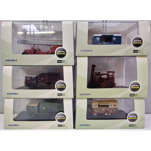 3832 - A collection of six boxed/as new, 1:76 scale Oxford Diecast commercial model vehicles.