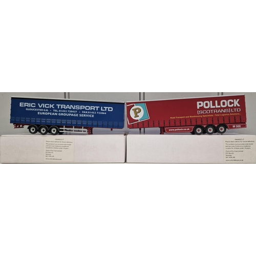 3833 - A collection of three boxed/as new, 1:76 scale Oxford Diecast haulage model vehicles, together with ... 