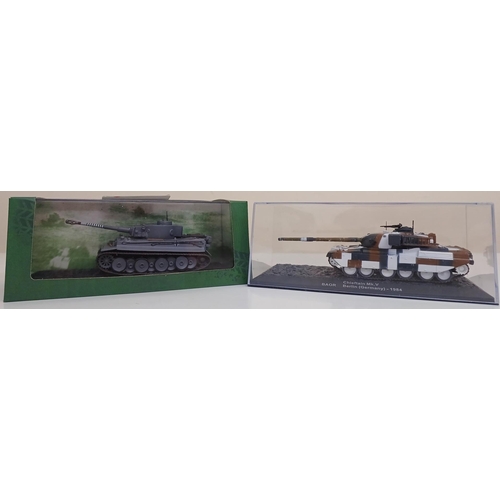 3836 - Two boxed, Atlas Editions military models. To include model no's 4660101 & Chieftain Mk V tank.