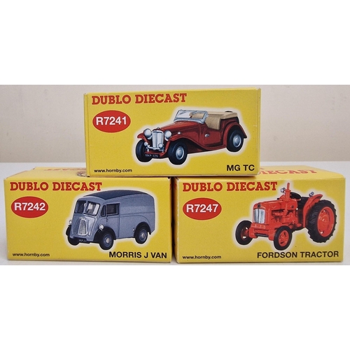 3844 - A collection of three boxed Hornby Dublo vehicles. To include model no's R7241/R7242/R7247.