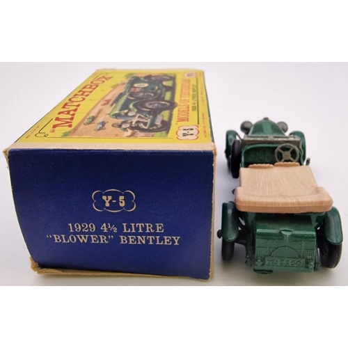 3852 - An early boxed, Matchbox Models of Yesteryear 1929 4.5 Litre Bentley, in British racing green. Model... 