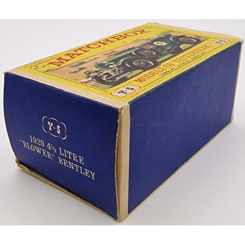 3852 - An early boxed, Matchbox Models of Yesteryear 1929 4.5 Litre Bentley, in British racing green. Model... 