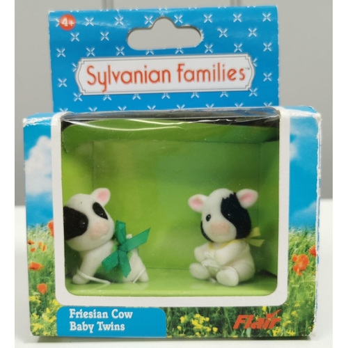 4411 - Sylvanian Families Friesian Cow Baby Twins.  Manufacturer/Model No: Flair 4169. Unchecked for comple... 