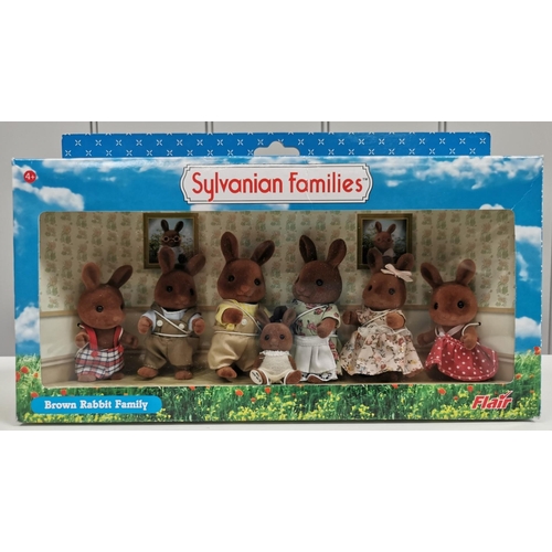 4417 - Sylvanian Families Brown Rabbit Family.  Manufacturer/Model No: Flair 4163.  Unchecked for completen... 