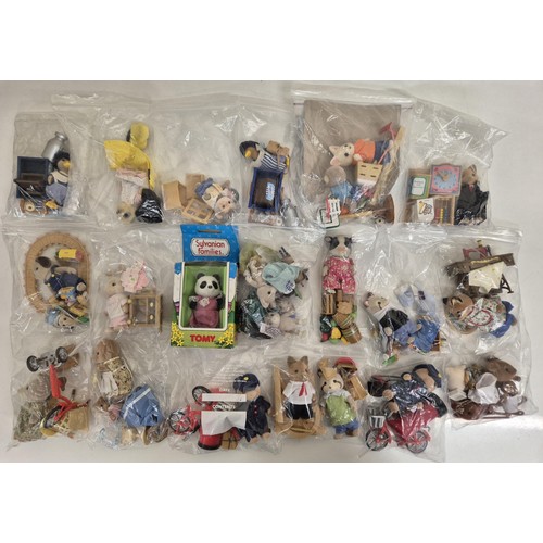 4443 - A collection of approximately 19 unboxed Sylvanian Family sets & one boxed figure.