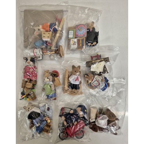 4443 - A collection of approximately 19 unboxed Sylvanian Family sets & one boxed figure.