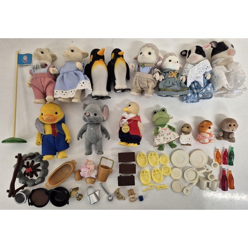 4449 - A collection of approximately 15 unboxed Sylvanian Family figures, may with accessories. To include ... 