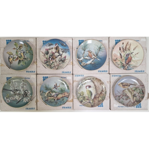 5046 - A collection of five, boxed German 'Classic Rose' collector's plates, together with a set of eight b... 