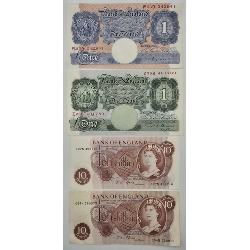 5118 - A collection of older GB banknotes, in excellent condition. To include 1940 Blue £1; 1950 £1, togeth... 