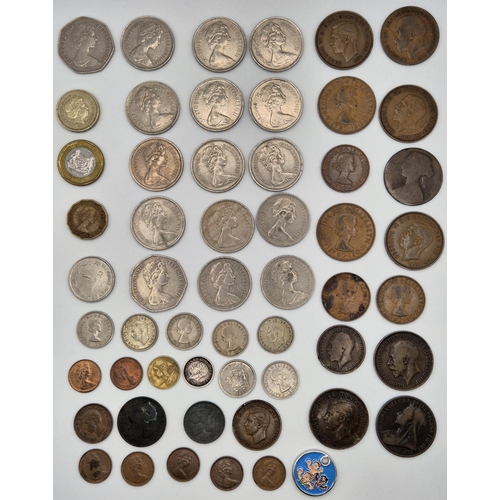 5132 - A collection of pre-decimal & decimal British Coins & Notes. To include £1 notes - 1970(x2), 1981(x3... 