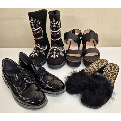 5140 - A collection of four pairs of good quality ladies shoes/boots. Euro sizes 39/40/41/42 - approx. UK e... 