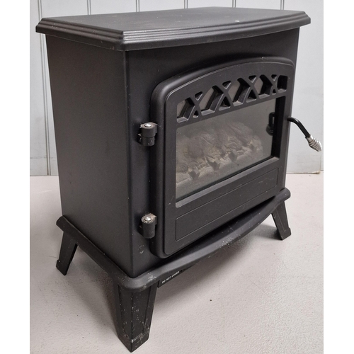 5049 - A freestanding, 1850w, coal-effect heater, by 'Manor'. Model no.3126. PAT test pass & functionality ... 