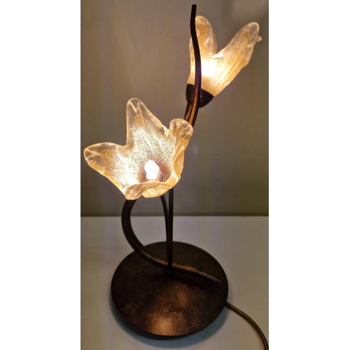 5074 - A vintage designer handmade lamp, by 'J H Miller'. PAT test pass & functionality test indicates in w... 