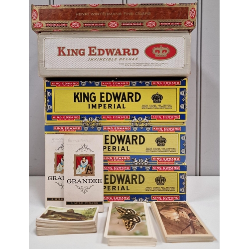 5147 - A collection of cigar & tea cards, together with empty cigar boxes.