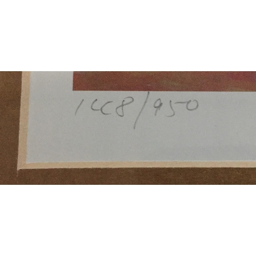 5232 - A gilt framed lithograph on paper, entitled ‘Summer Secrets’, by Lucelle Raad (born GB 1942, moving ... 